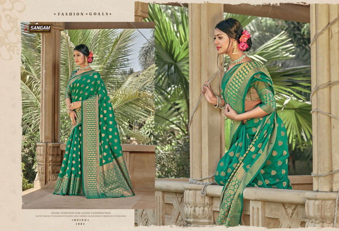 Sangam Vartika Latest Fancy Cotton Handloom Sarees Collection